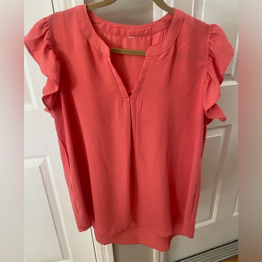 Women's Coral Blouse